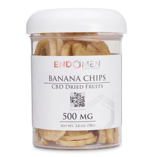 Hemp Derived CBD Banana Chips 500mg