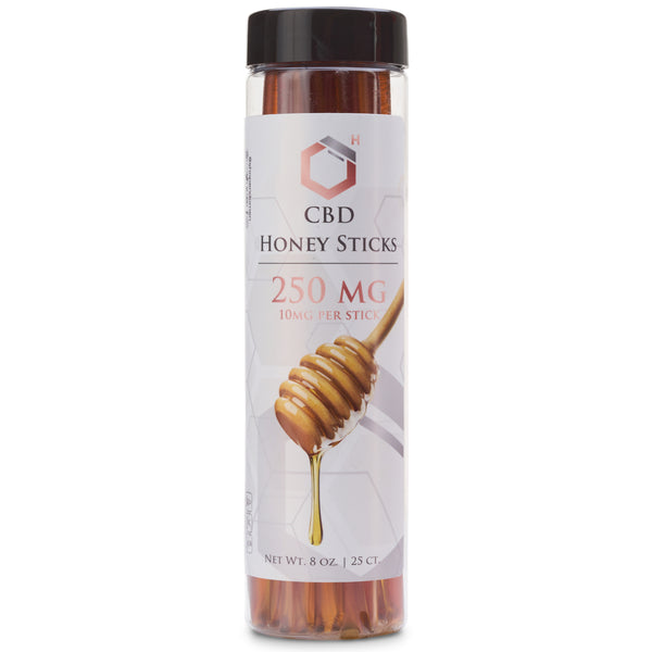 Hemp Derived CBD Honey Sticks 250mg
