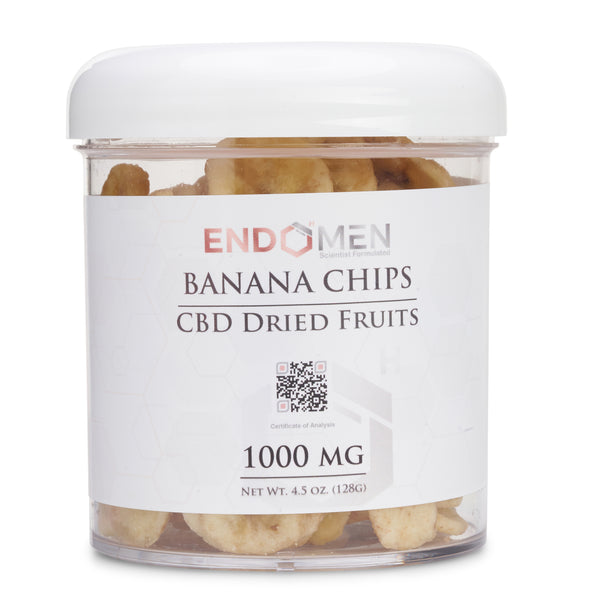 Hemp Derived CBD Banana Chips 1000mg