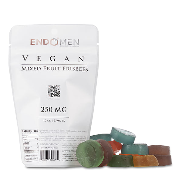 EndoMen Vegan Mixed CBD Fruit Frisbees 250mg Bag