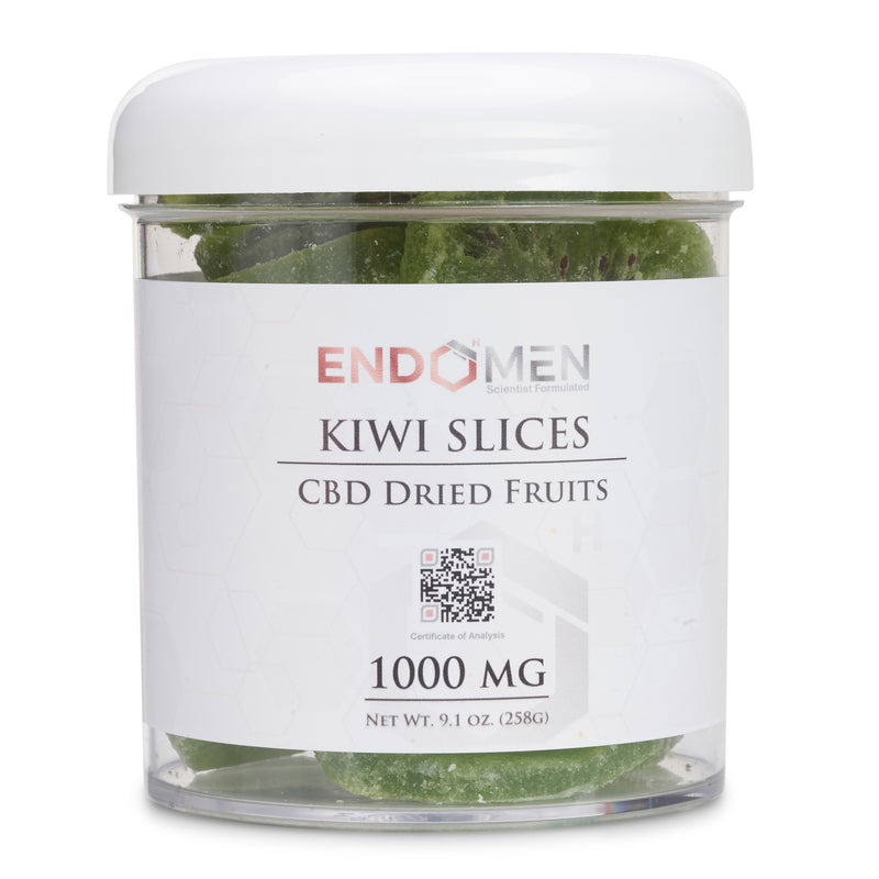 EndoMen Hemp Derived CBD Gourmet Dried Kiwi Slices 1000mg