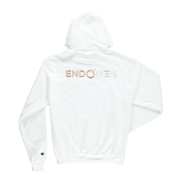 EndoMen We Are in Rose Gold White Champion Hoodie