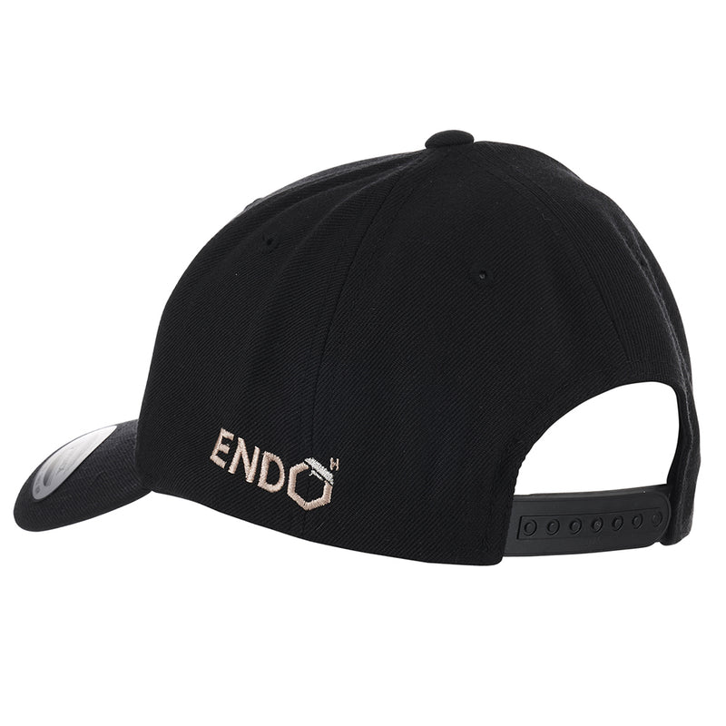 EndoMen Logo in Rose Gold Black Cap